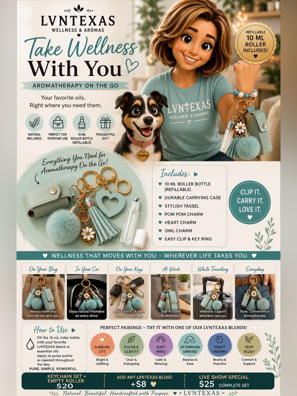 8. NWOT Custom Mint to Be Wellness Collection - Young Living Essential Oil